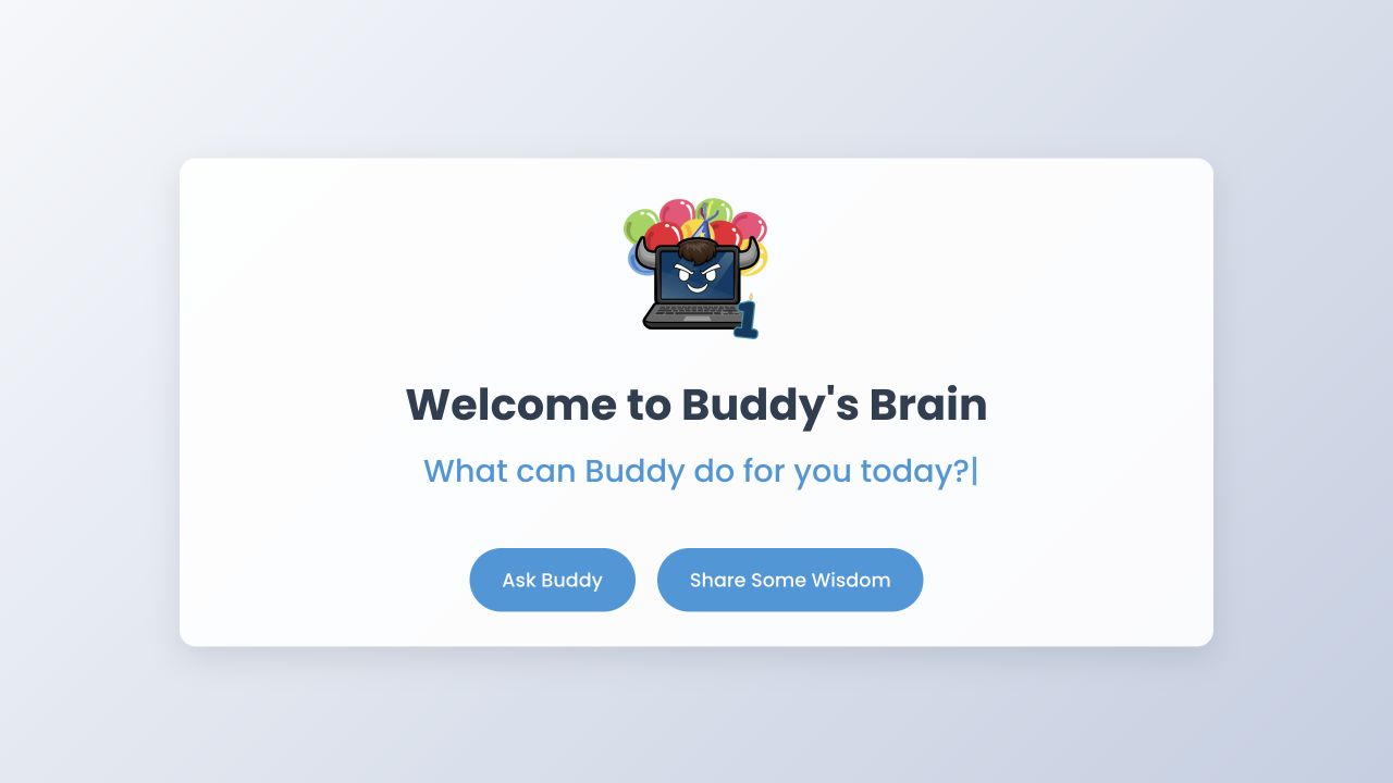 Buddy's Brain application preview