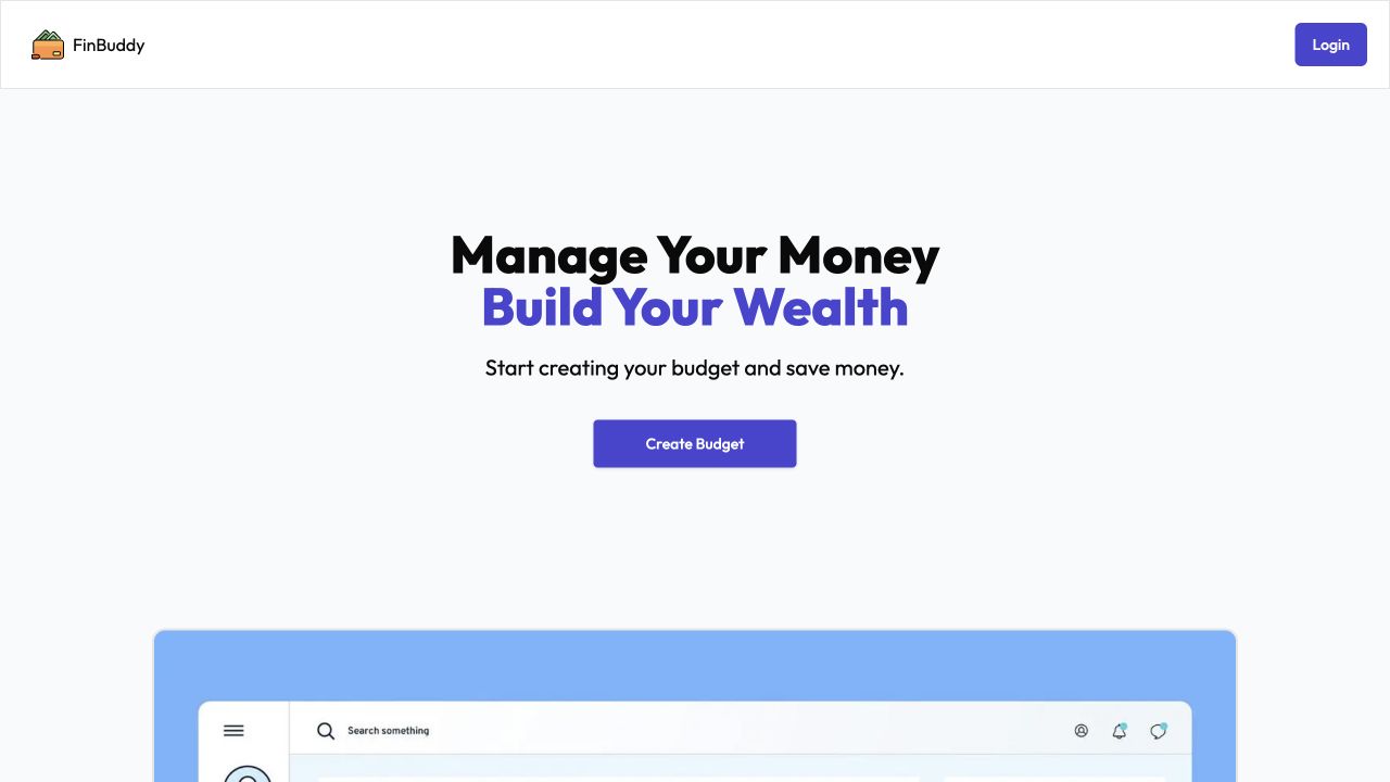 FinBuddy application preview